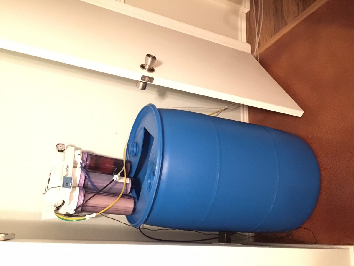 55 gal barrel Hardware Austin Reef Club