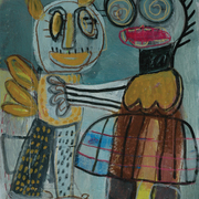Dance_without_wing__2004__80x69_cm__acrylic_on_paper_card