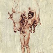 Girlcarryingbull_card