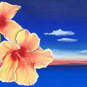 Hibiscus_triptych__acrylic__card