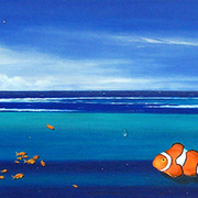 Clowning_around_triptych__acrylic__card