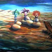 Mencoba_mempengaruhi__2006__oil_on_canvas__80x100cm
