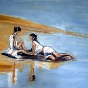 2_kvinder_ved_stranden_card