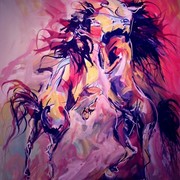Horses_fighting_card