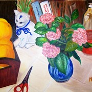 Fruit_and_flowers_and_cat_card