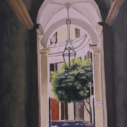 A_roman_hallway_card