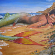 Beached_mermaid_fin_by_dashinvaine_card