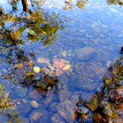 River_rocks_reflections_3_card