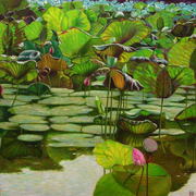 Lotus_pond_13________________90_x_90_cm_card