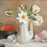 Still_life_with_water_lilies_shell_and_fruits-1159295577_card