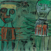 My_hero_was_born__2004__65x70cm__pencil__acrylic_on_paper_card