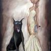 Original_steve_shanks_art_oil_painting_dog_gun_girl_nr_thumb