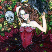 Lyoung_bedofleavesmark_card