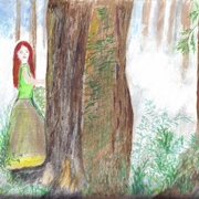 Red_haired_lady_in_forest____2_card