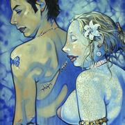 Scars__2002__oil_on_canvas__35_x_29_inches__courtesy_of_elaine_johnson_card