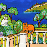 Cats_on_the_côte_d_azur_card