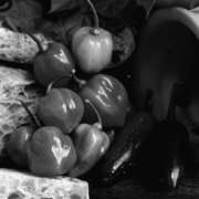 Peppers_and_bread-mono_card