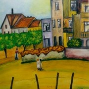 Im_hof__nach_august_macke_card