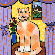 Cat_and_purple_curtain_card