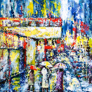 City_rainy_day_people_card
