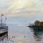 Sunrise_on_lake_shore_card
