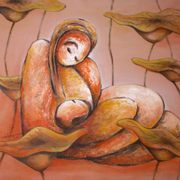 Tree_lotus_-_mother_and_child_card