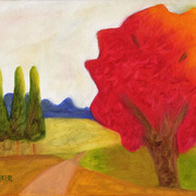 Oil_8_10_green_trees_72_card