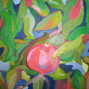 Peaches_leaves_3_card