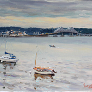 A_quiet_afternoon_on_hudson__16x20_card