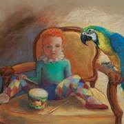 Webharlequinwithmacaw_card