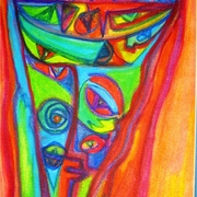 No_eye-_oil_pastel_card
