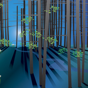 Forest-spring-moon-land_card