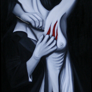 I_wanna_be__olio_su_tela-spago-filo-ago_200x60cm__card