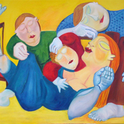 Slapendefamilie_card