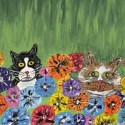 Newtwocatsintheyard_card