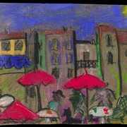 Bluecaferedparasols2sm_card