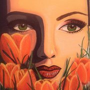 The_person_in_tulips_card