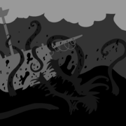 The_monster_at_my_ship_card