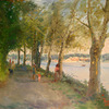 Nyack_park__trees___river_and_the_town__20x24_thumb