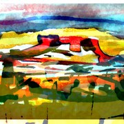 Layers_two_water_colours_card