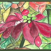 2nd_poinsetiia_clearer_001_with_green_border_card