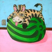 Zebraonwatermelon2_card