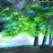 Abstract_figurative_treesbluegreen_card