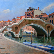 Venice__ponte_di_tre_archi__24x36_card