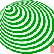 Op_art_bullseye_excentric_pale_green_deep_green_card