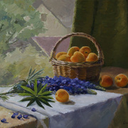 Apricot_and_lupine_card