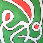 Green_and_orange_abstract_face_card