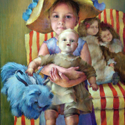 Anna_with_a_blue_cat_card