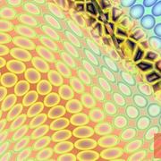 Genetic_art_gold_orange_blue_cellular_card