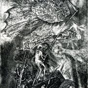 11_____fish_fighting____etching16x10cm_card